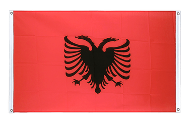 Bannerfahne Albanien - 90 x 150 cm, Querformat