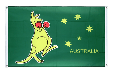 Bannerfahne Känguru - 90 x 150 cm, Querformat