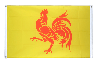 Belgium Wallonia Banner Flag 3x5 ft, landscape