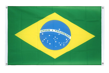 Bannerfahne Brasilien - 90 x 150 cm, Querformat