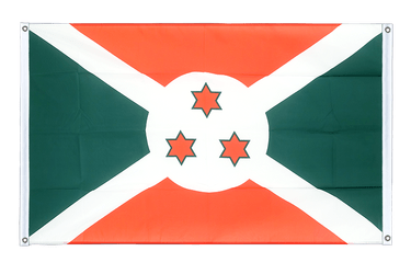 Burundi Banner Flag 3x5 ft, landscape