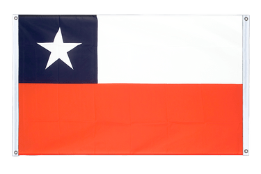 Bannerfahne Chile - 90 x 150 cm, Querformat