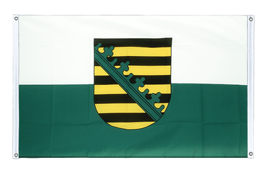 Sachsen Bannerfahne 90 x 150 cm, Querformat