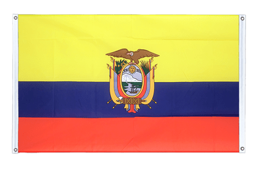 Ecuador Banner Flag 3x5 ft, landscape