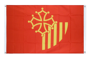 Languedoc-Rousillon Banner Flag 3x5 ft, landscape