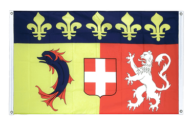 Rhône Alpes Bannerfahne 90 x 150 cm, Querformat