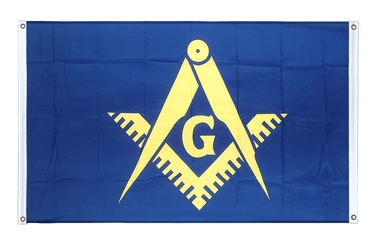 Bannerfahne Freimaurer - 90 x 150 cm, Querformat