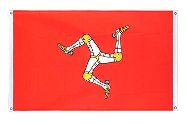 Bannerfahne Isle of Man - 90 x 150 cm, Querformat