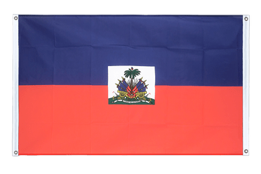 Haiti Banner Flag 3x5 ft, landscape