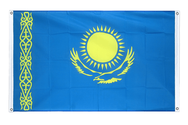 Bannerfahne Kasachstan - 90 x 150 cm, Querformat