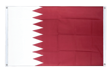 Bannerfahne Katar - 90 x 150 cm, Querformat