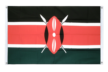 Bannerfahne Kenia - 90 x 150 cm, Querformat