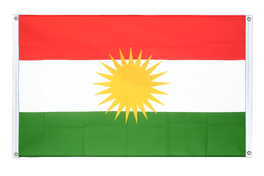 Bannerfahne Kurdistan - 90 x 150 cm, Querformat