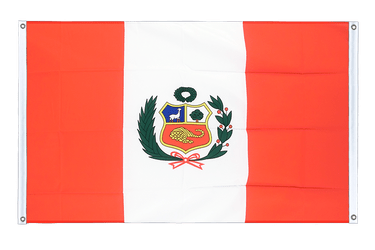 Bannerfahne Peru - 90 x 150 cm, Querformat
