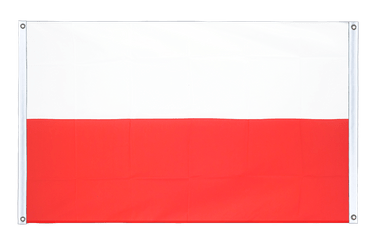 Bannerfahne Polen - 90 x 150 cm, Querformat