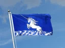 Unicorn blue Flag