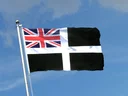 St. Piran Cornwall Ensign Flagge