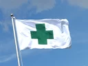 Grünes Kreuz Flagge