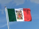 Drapeau Mexico avec Vierge de Guadalupe
