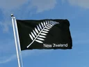 New Zealand feather all blacks Flag