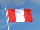 Peru ohne Wappen Flagge