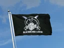 Pirat Blackbeard lives Flagge