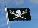 Pirat mit Säbel Flagge