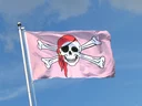 Drapeau Pirate rose