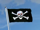 Pirate with red eyes Flag