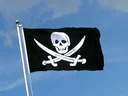 Pirate with two swords Flag