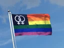 Regenbogen Venus Women Flagge