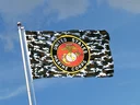 USA US Marine Corps Camouflage Flagge
