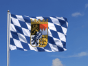 Bayern mit Wappen Flagge