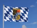 Drapeau Bavière avec blason