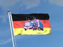 Deutschland mit LKW Flagge