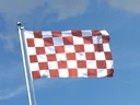 Checkered Brown-White Flag