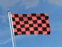 Checkered Black-Red Flag