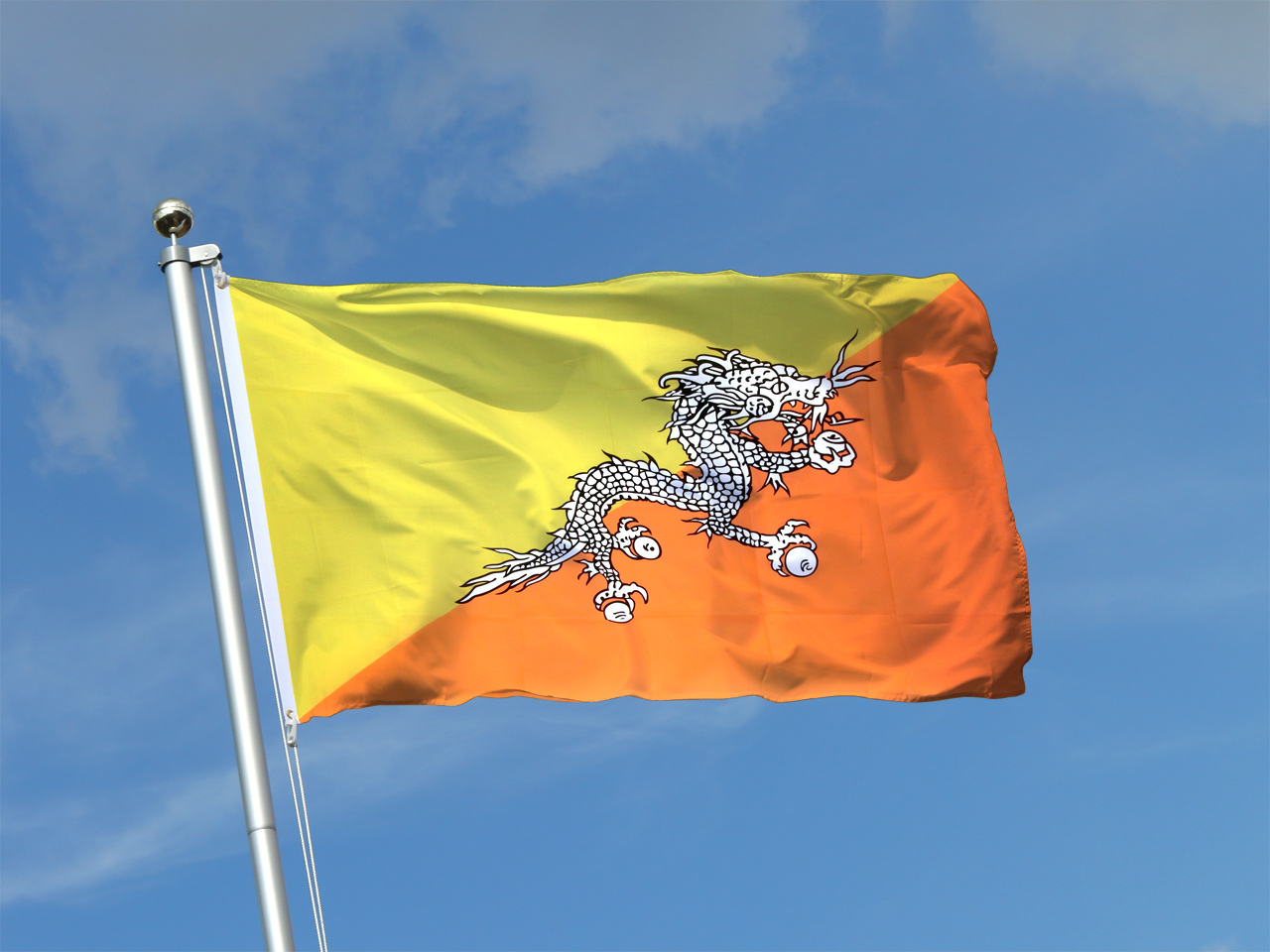 Bhutan Flagge Bhuthanische Fahne online kaufen FlaggenPlatz.at