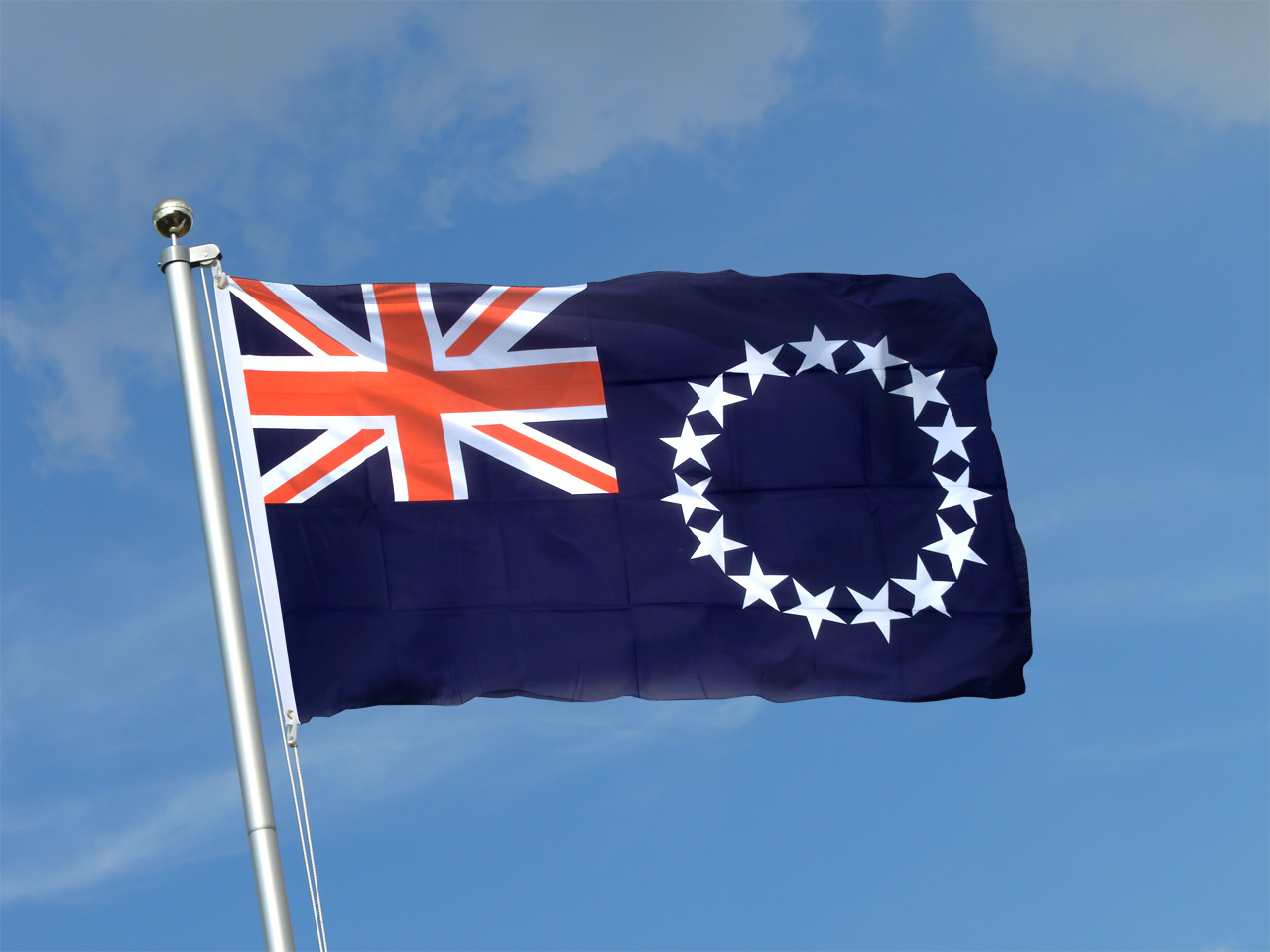 Cook Islands 3x5 Ft Flag MaxFlags Royal Flags Cook Islands 3x5 Ft Flag MaxFlags Royal Flags