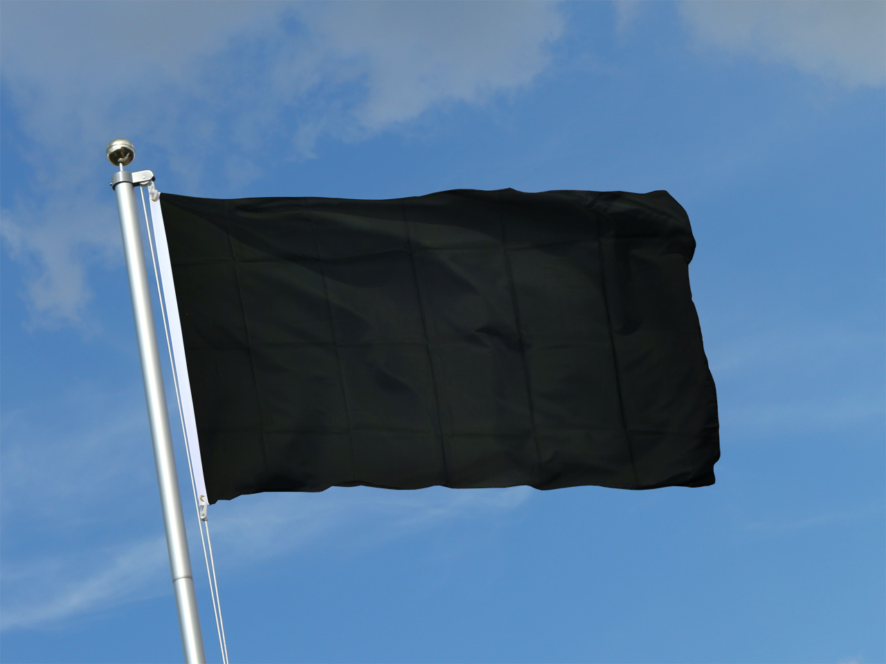 Fahne schwarz Flagge weiß Streifen Hissflagge 90 x 150 cm 