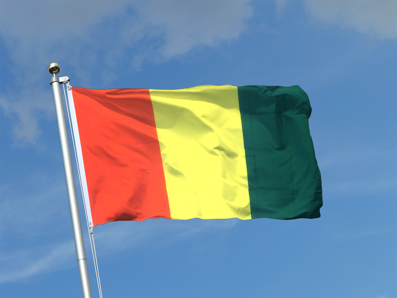 GUINEA KOLONIALFLAGGE Fahne Fahnen Flaggen DEUTSCH