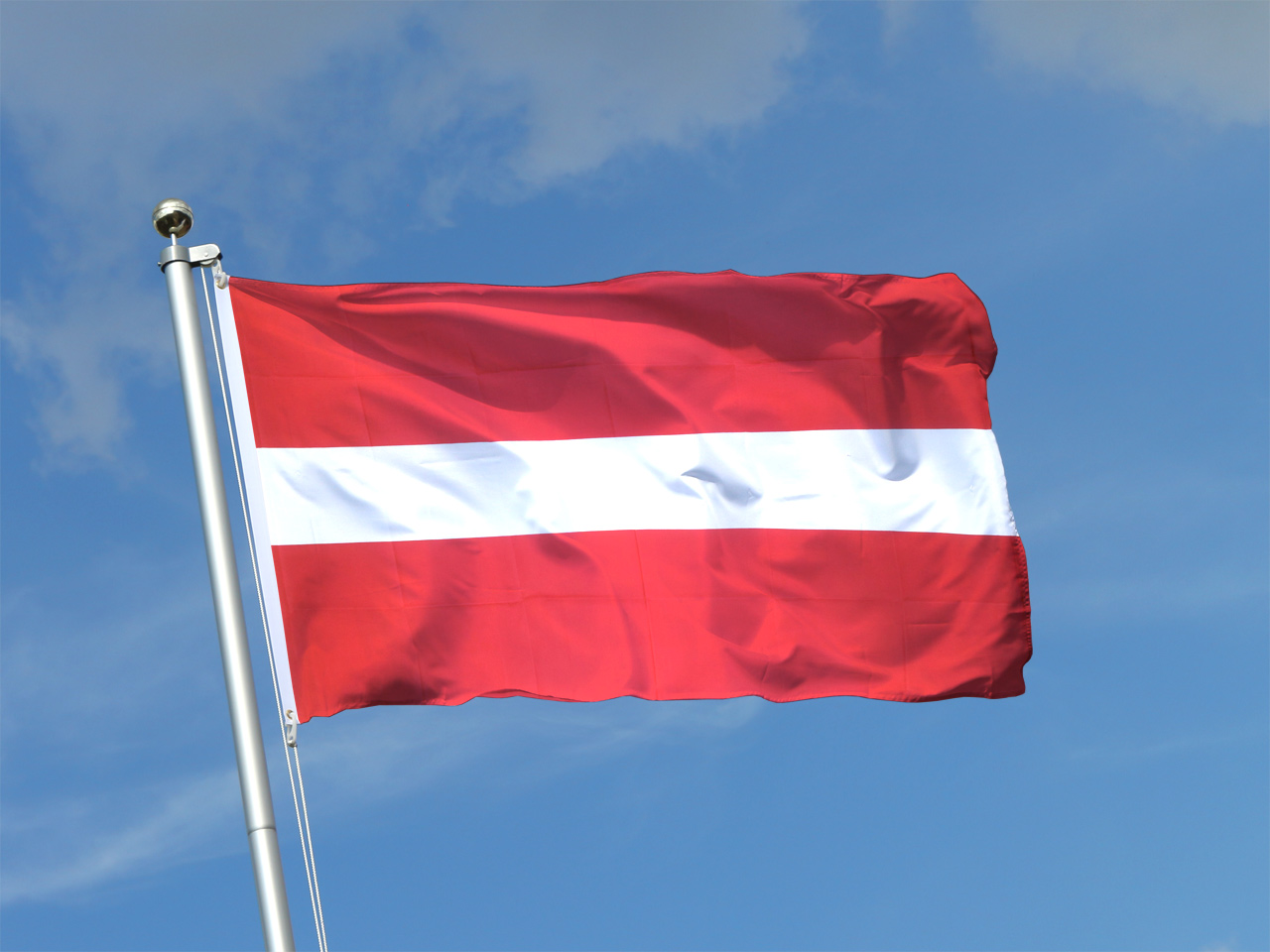 Flagge Fahne Lettland Bootsflagge Bootsfahne