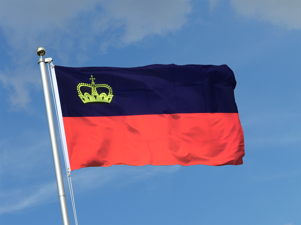 Fahne Liechtenstein 90 x 150 cm liechtensteinische Hiss Flagge Nationalflagge 