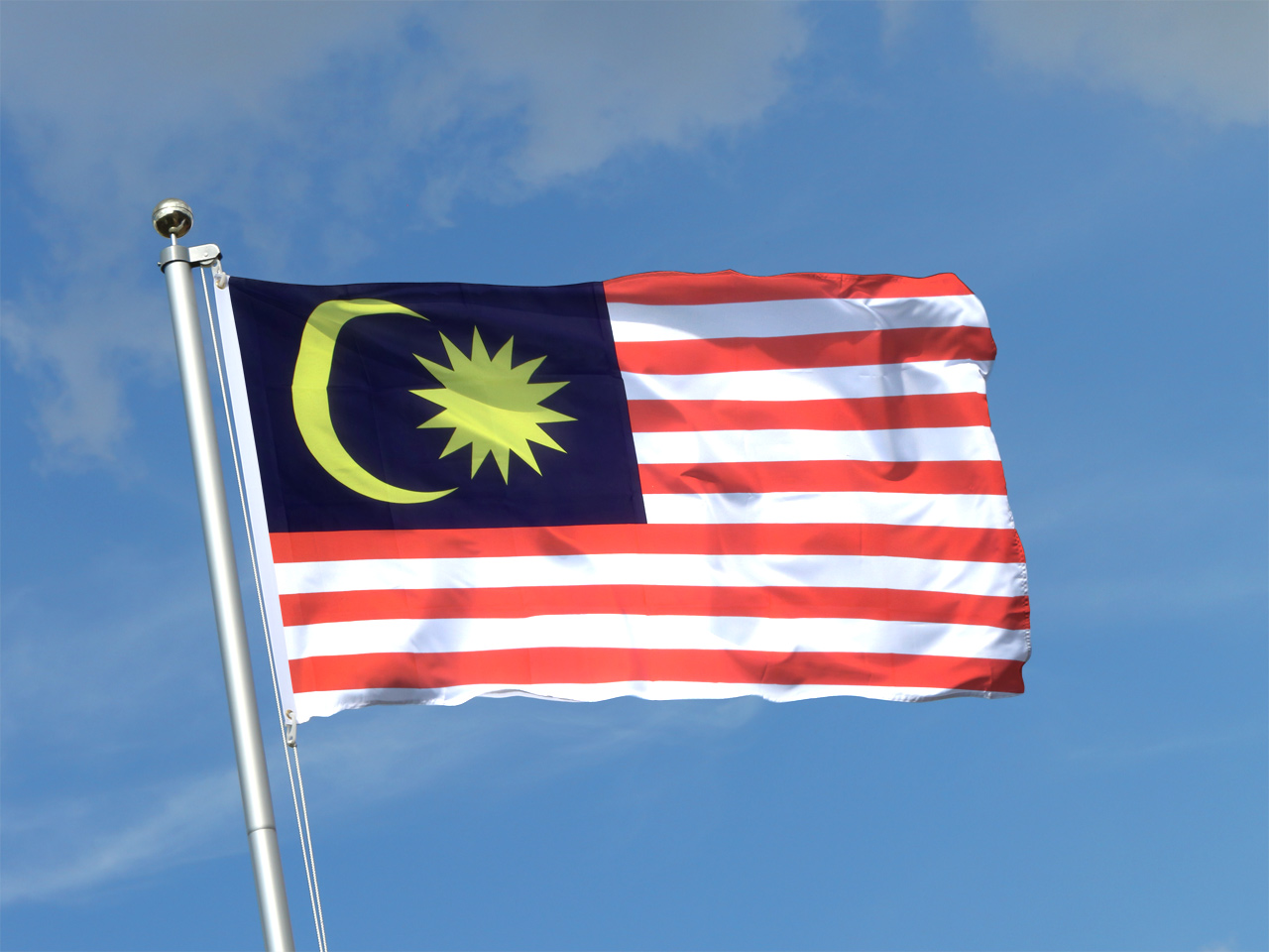 Fahne Flagge Malaysia 30 x 45 cm 