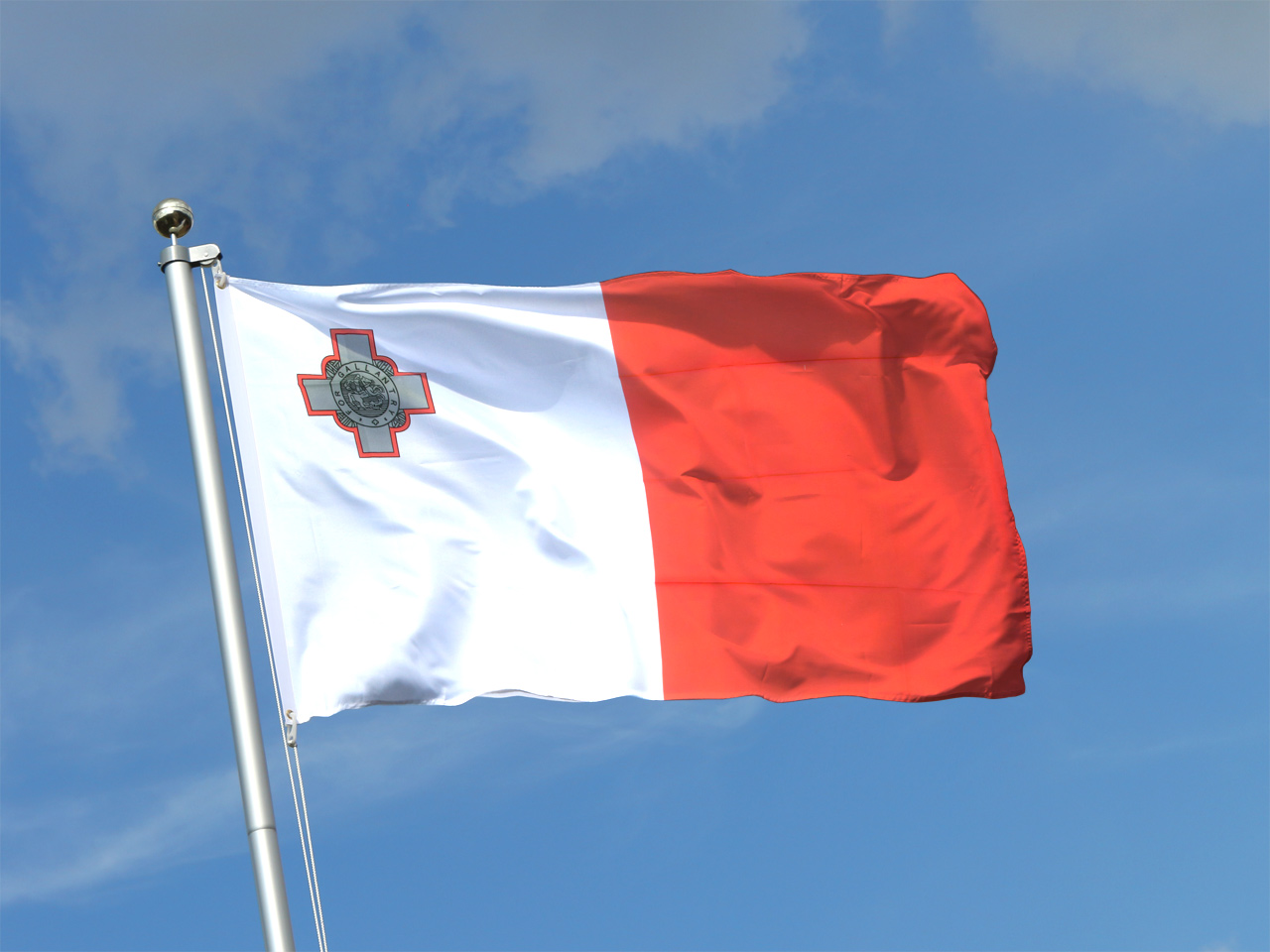 Malta Banner maltesische Fahnen Flaggen 30x45cm 