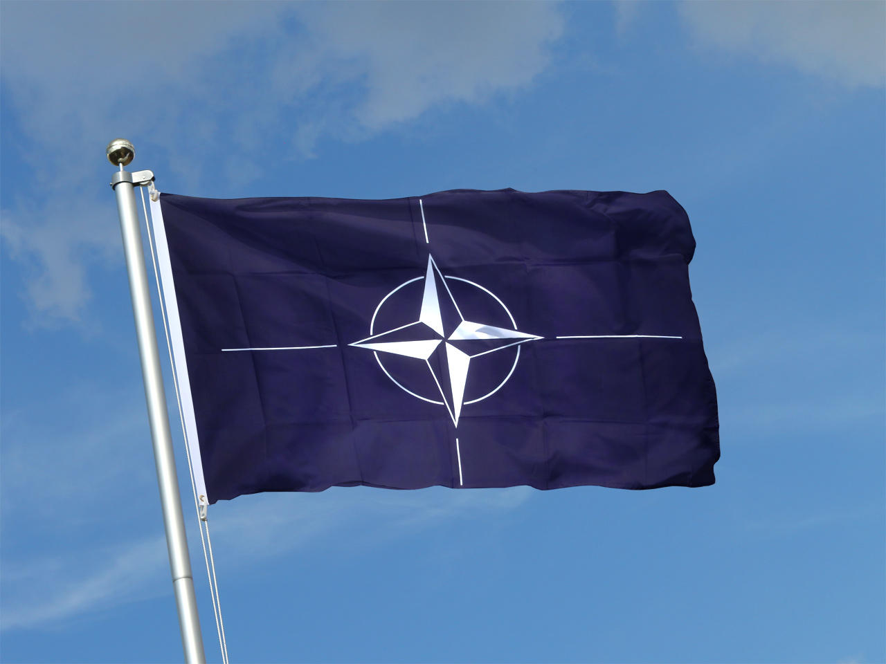 NATO Flagge Fahne Hißflagge Hissfahne 150 cm x 90 cm