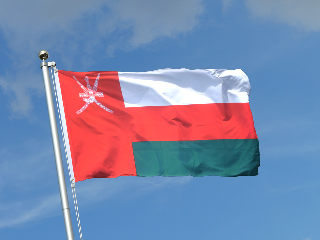 Oman Hissflagge omanische Fahnen Flaggen 60x90cm 