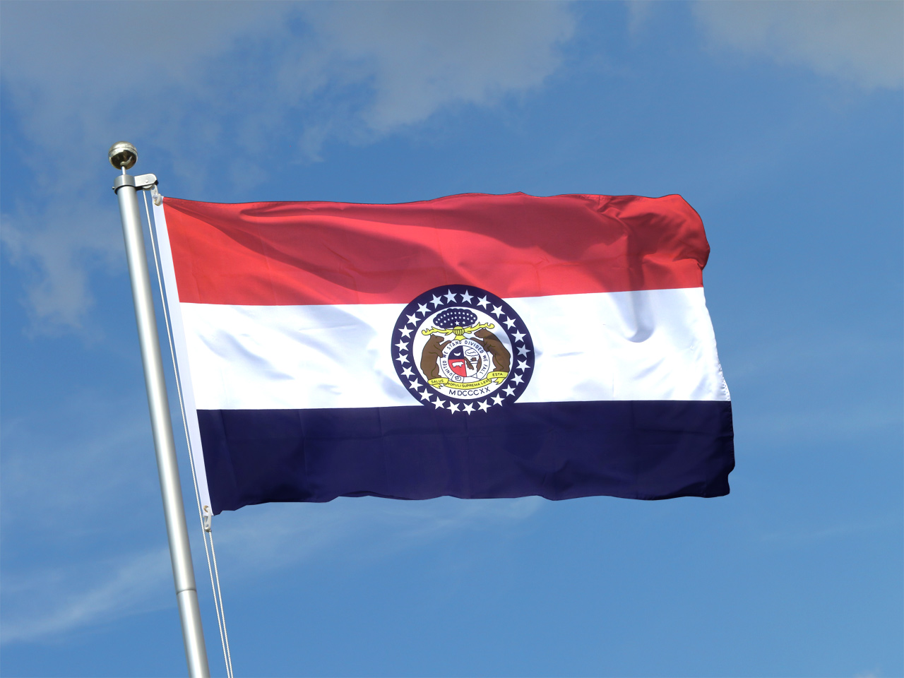 USA Missouri Stockflagge Flaggen Fahnen Stockfahne 30x45cm 