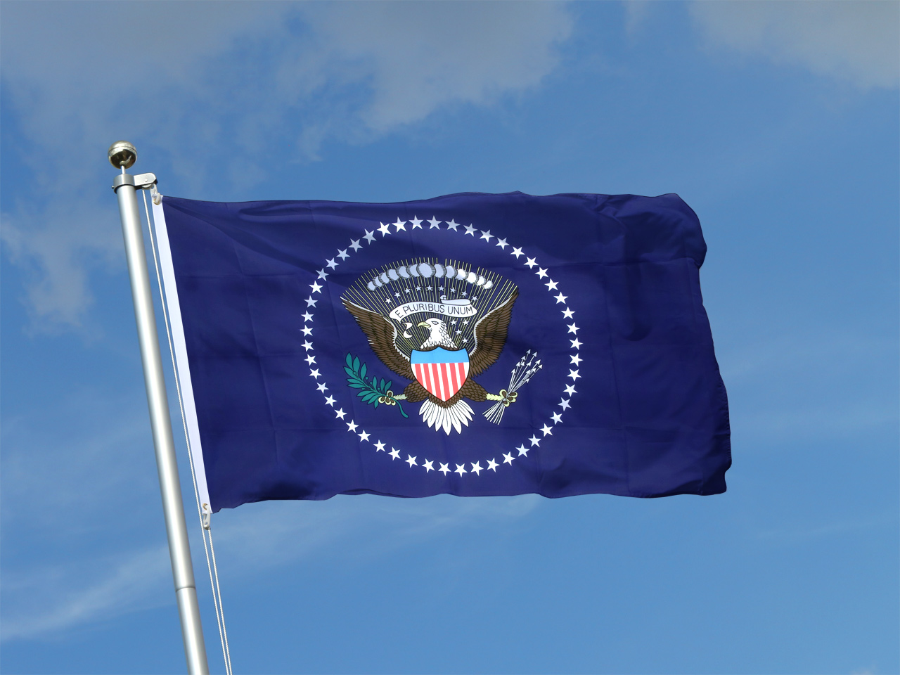 Fahne USA Präsident blau Hissflagge 90 x 150 cm Flagge 