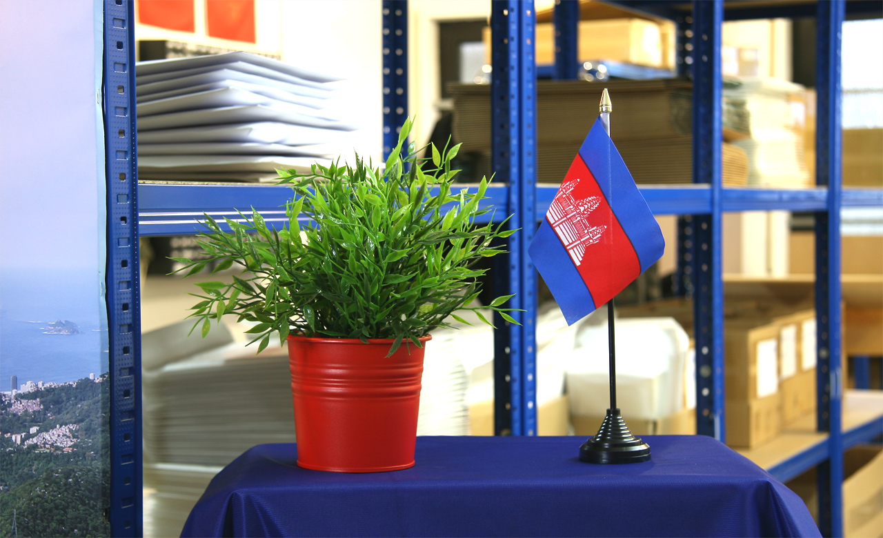 Cambodia Mini Flag 4x6 Window Banner With Suction Cup – 100D Polyester, Trade Winds